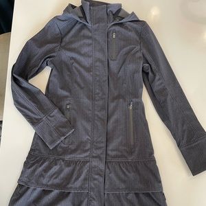 Athleta Fitted Long Jacket - Charcoal Gray